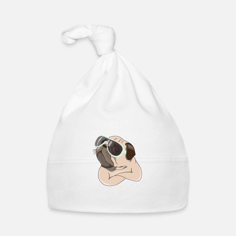 Mops: Pug Life Baby Bio-Mütze
