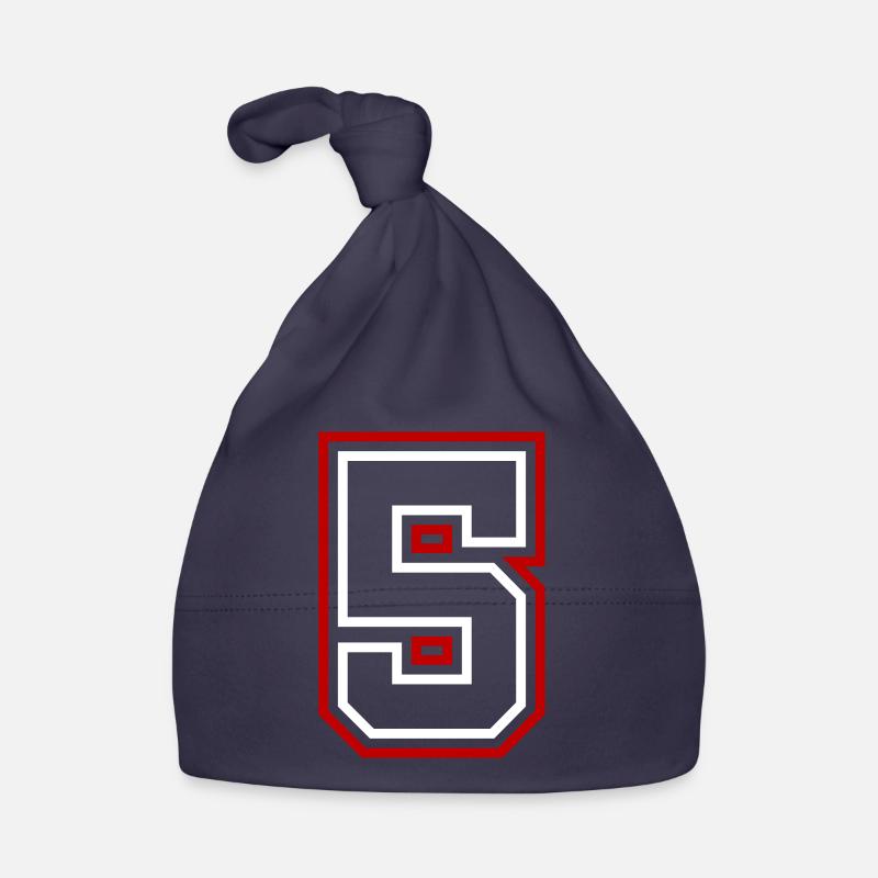 5 Number number Organic Baby Cap