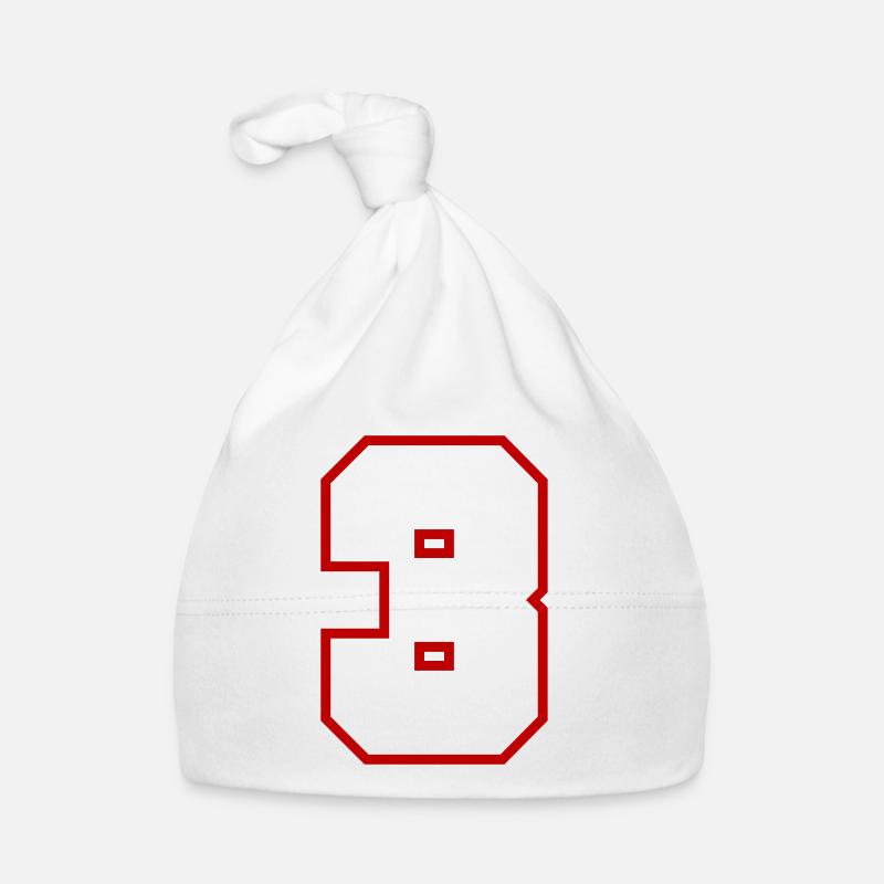 3 Numéro de numéro Bonnet bio Bébé