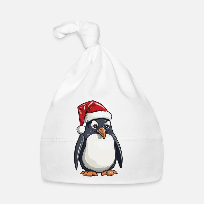 Penguin juledyrportrett Xmas Økologisk babys lue