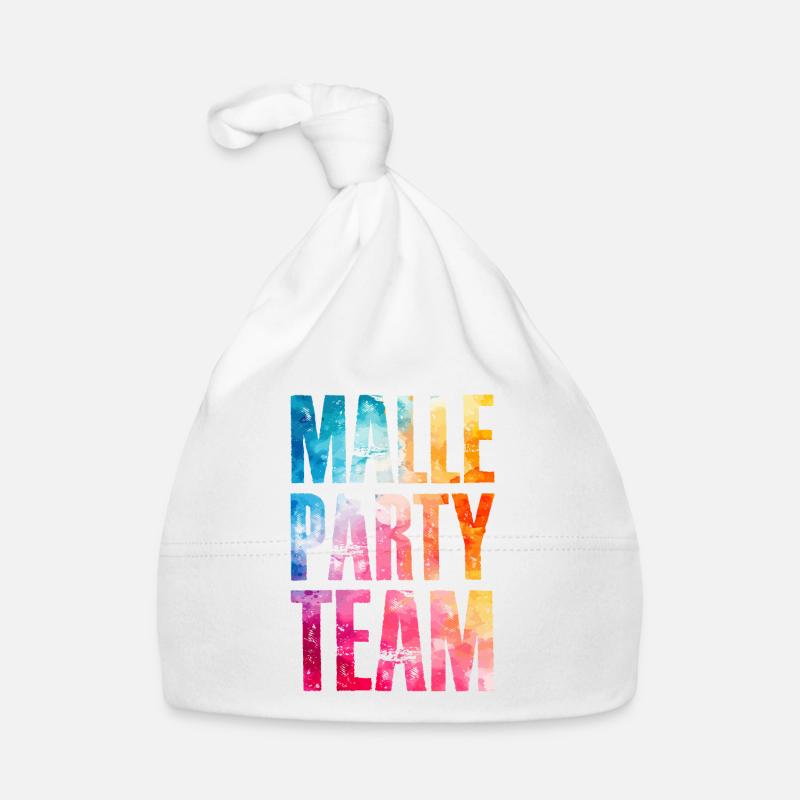 Malle Party Team Bunt Baby Bio-Mütze
