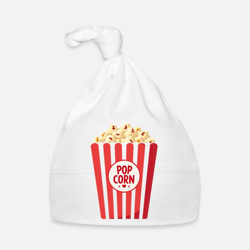 Popcorn Kostüm Fasching - Karneval Baby Bio-Mütze