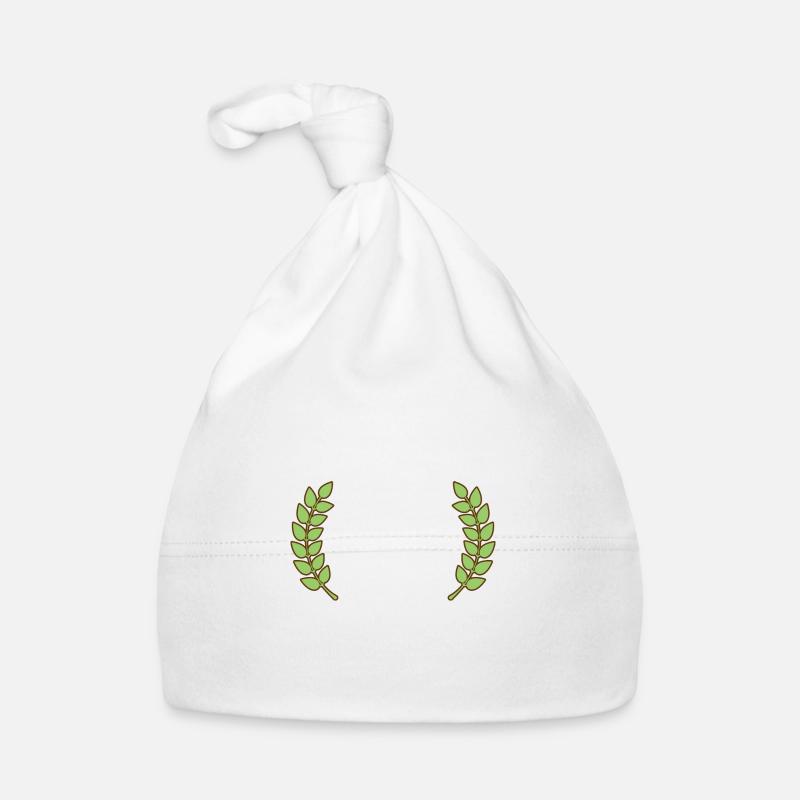 Laurel wreath Organic Baby Cap