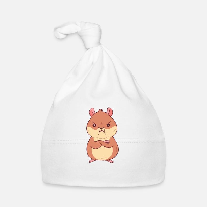 Sweet angry hamster Organic Baby Cap