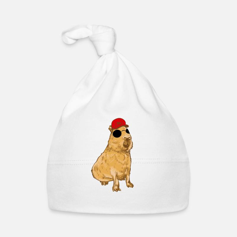 Cool Capybara - Wasserschwein - Cappy Baby Bio-Mütze