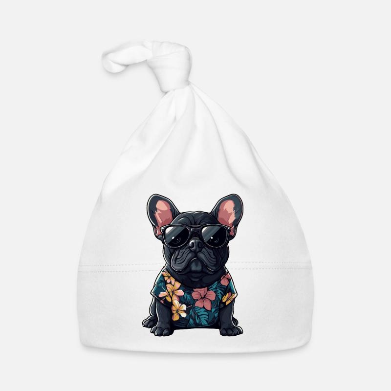 Buldog Français Chien Été Bonnet bio Bébé