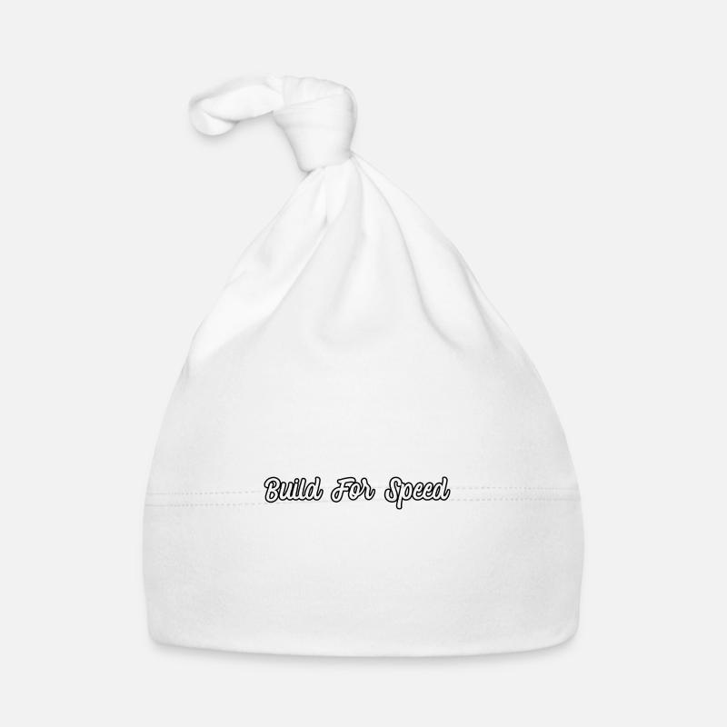 Construire pour la vitesse - Bonnet bio Bébé - blanc