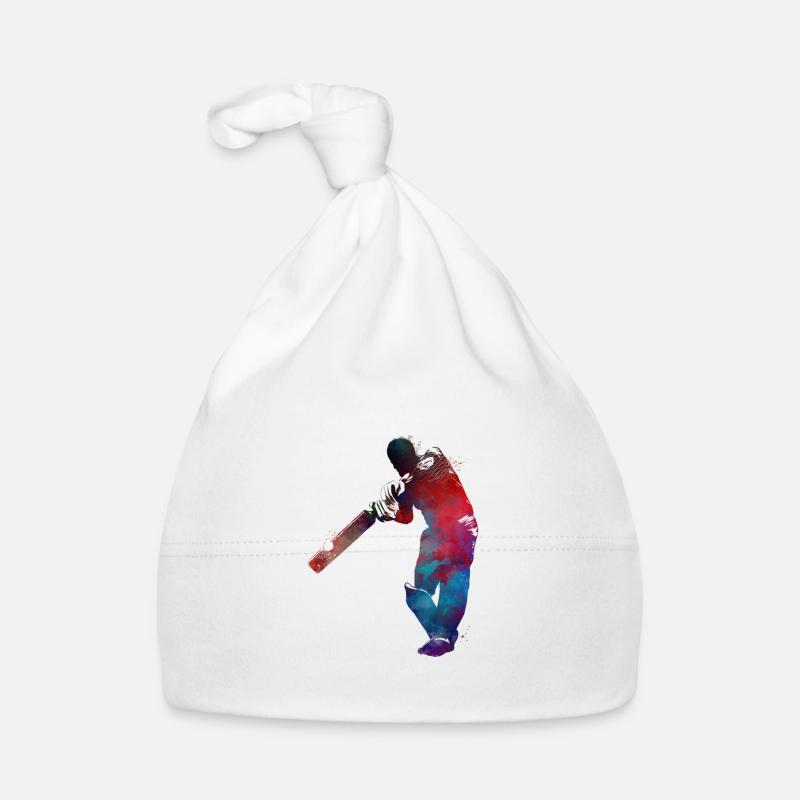 Cricket sport art #cricket Organic Baby Cap