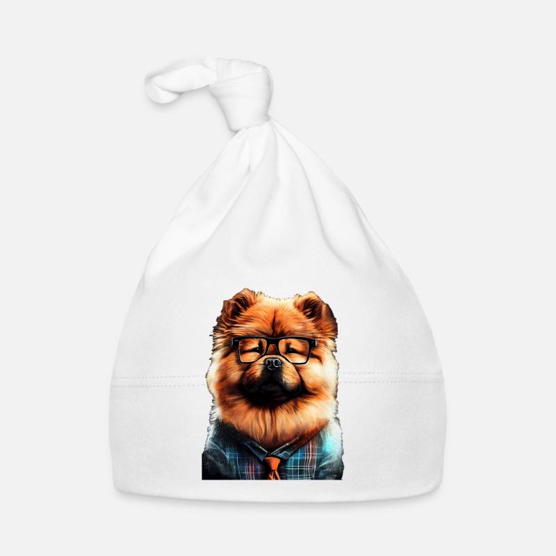 chow chow dog moch Organic Baby Cap