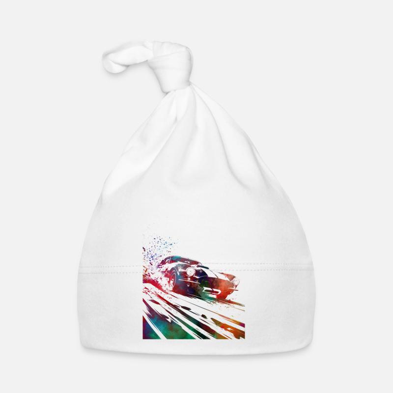Autorennen #racing #sport Baby Bio-Mütze