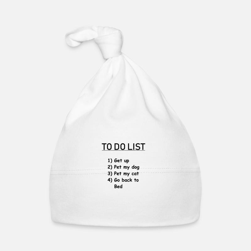 To do liste chiens et chats Bonnet bio Bébé