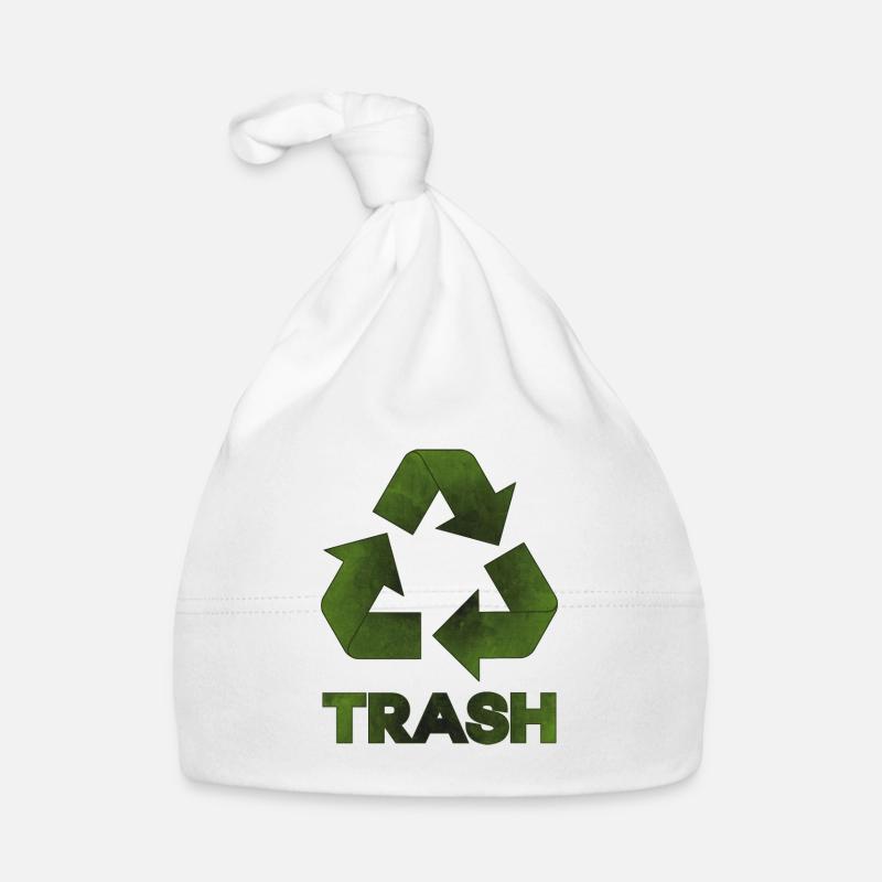Trash Graphic Organic Baby Cap