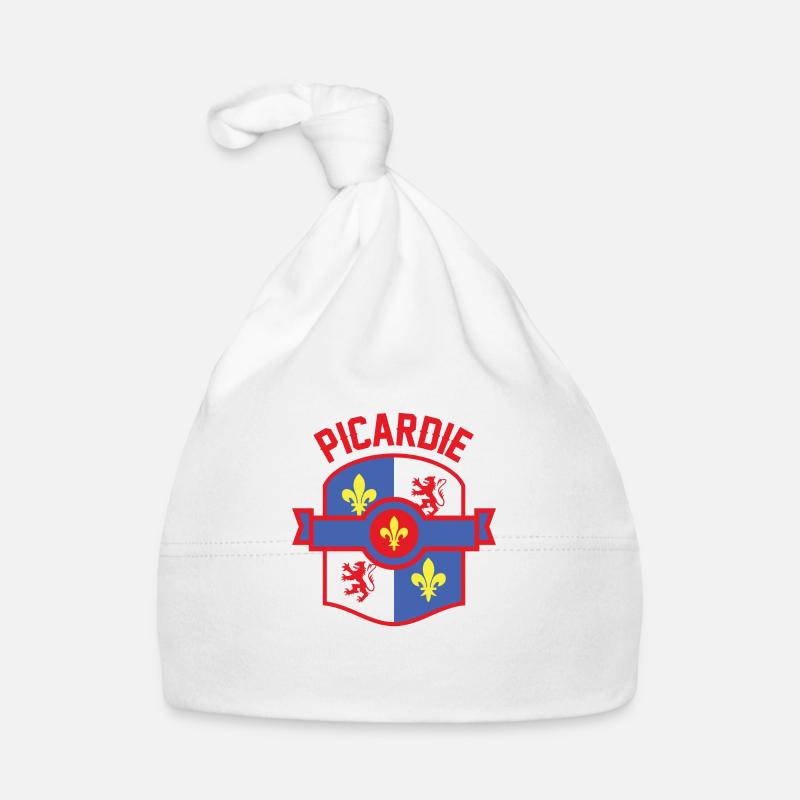 Picardie Blason - Bonnet bio Bébé - blanc