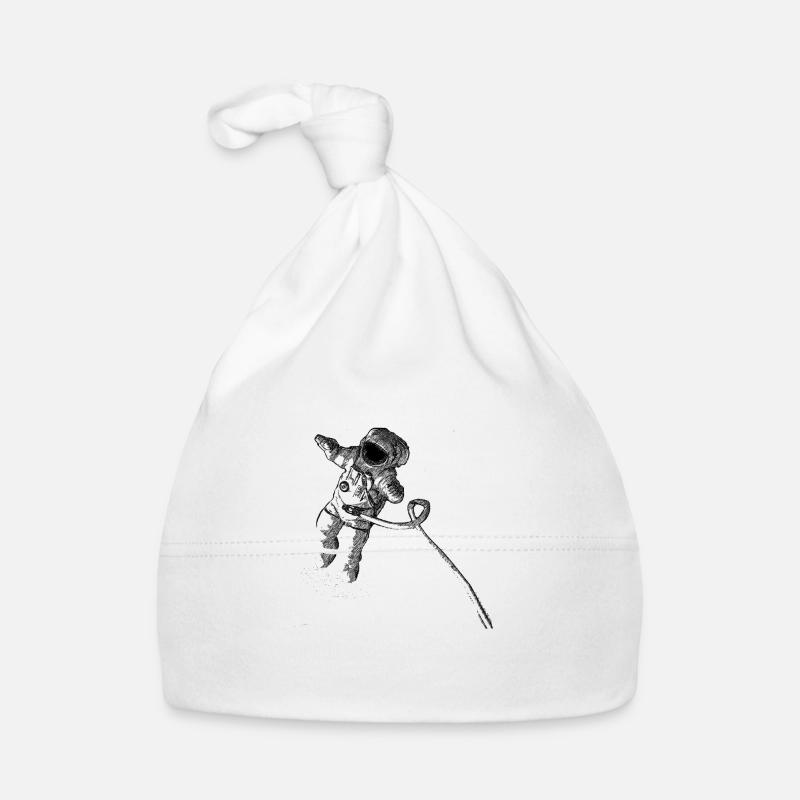 Astronaut 2 - Baby Bio-Mütze - Weiß