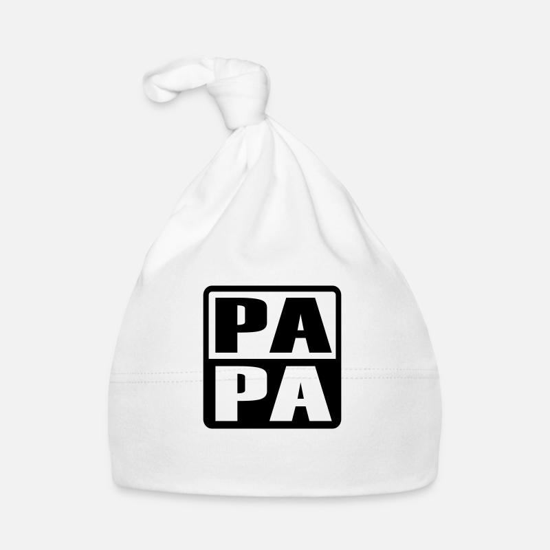 PAPA - Baby Bio-Mütze - Weiß