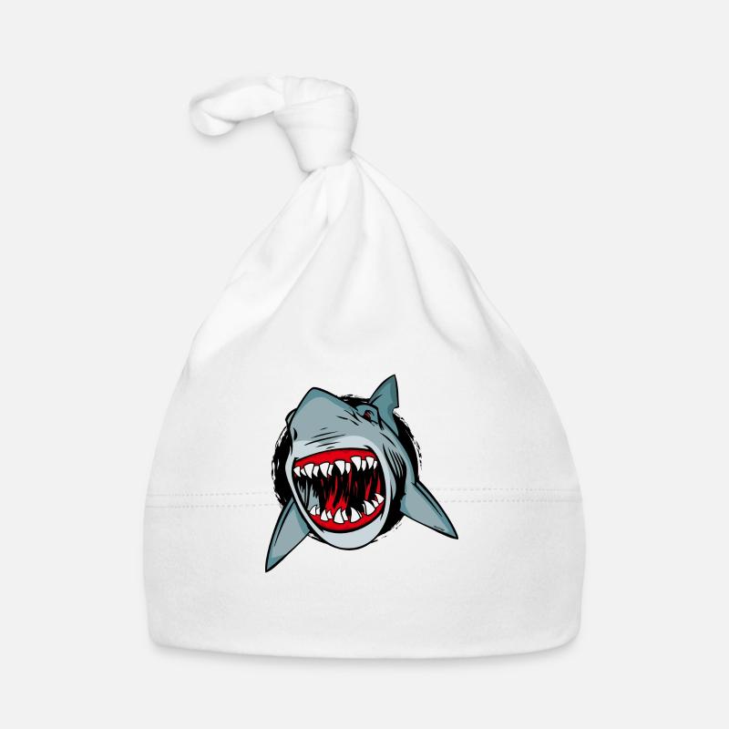 tete shark Bonnet bio Bébé