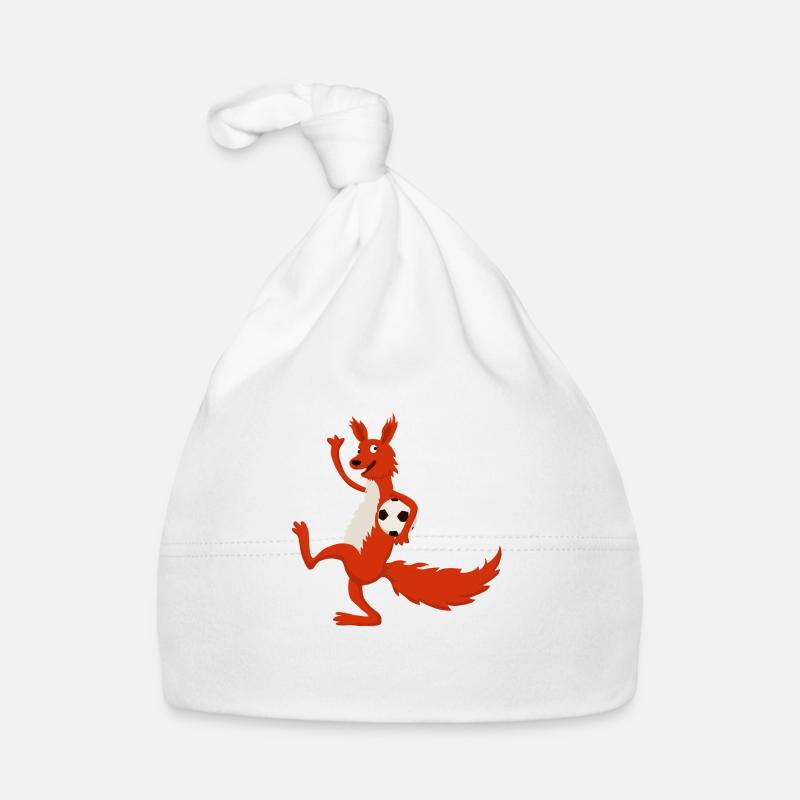 Eichhörnchen Fussball Baby Bio-Mütze