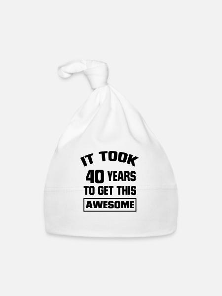 IL DOIT REGARDER 40ANS A DURÉ, SI BONS ! - Bonnet bio Bébé - blanc - Devant