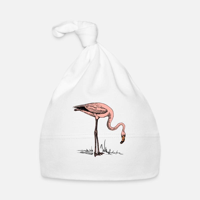 Flamingo Vintage Baby Bio-Mütze