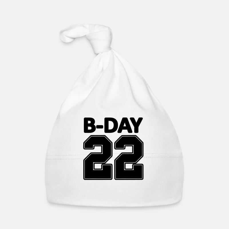 22 anniversaire Bday 22 numéros de NUMBER jersey Bonnet bio Bébé