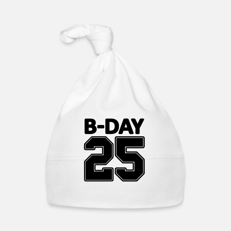 Numéro Shirt 25/25 ans numéro de maillot Bday Bonnet bio Bébé