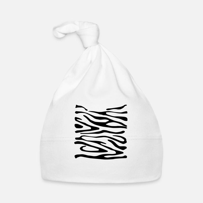 Zebra-Druck 2 Baby Bio-Mütze