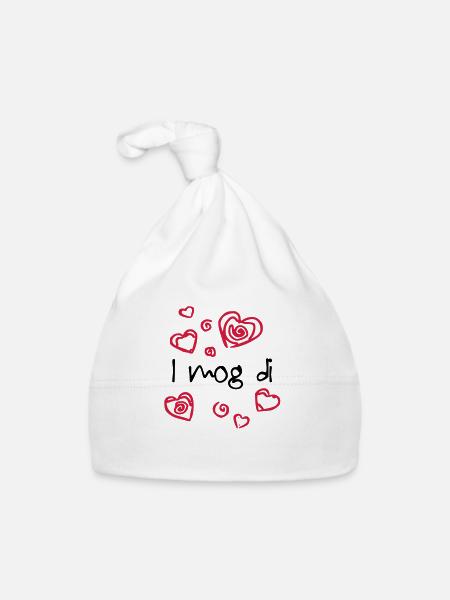 i mog di - Organic Baby Cap - white - Front