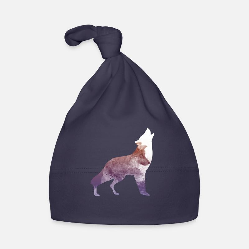 wolf Organic Baby Cap
