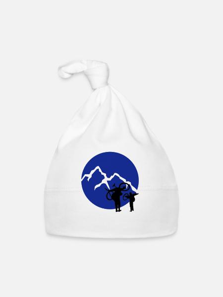 Big Mountain Biken - Baby Bio-Mütze - Weiß - Vorne
