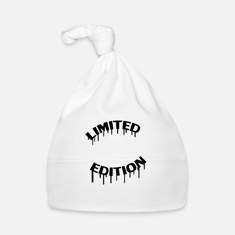 Limited Edition Graffiti - Baby Bio-Mütze - Weiß