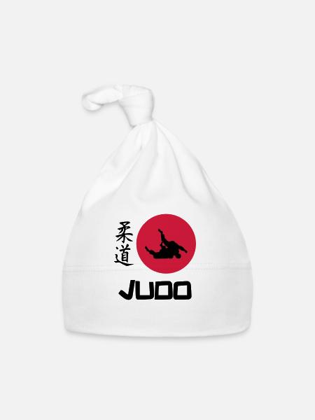 Judo - Organic Baby Cap - white - Front