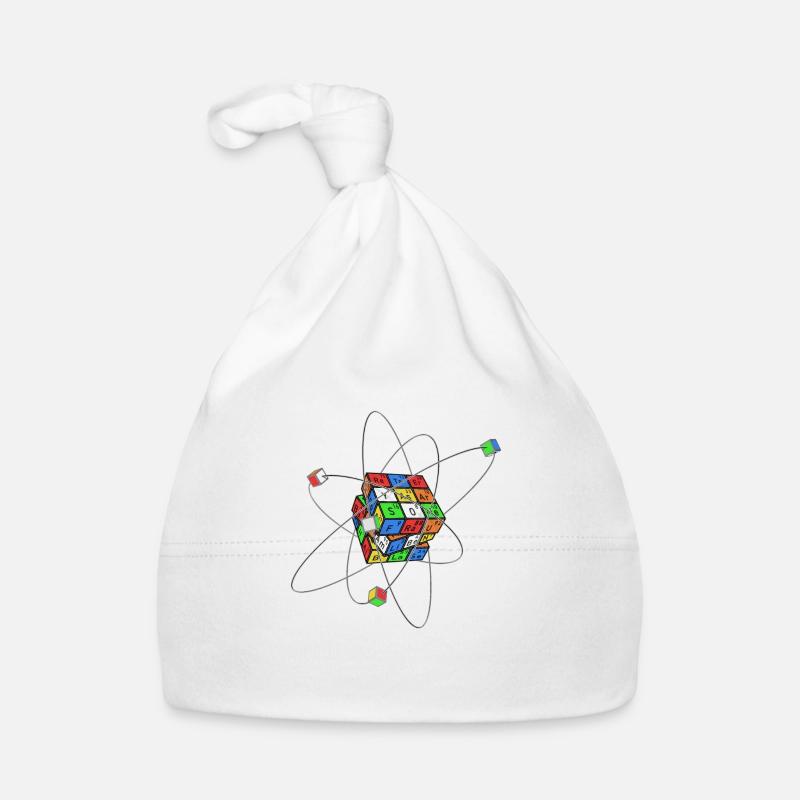 Elementarwürfel - Baby Bio-Mütze - Weiß