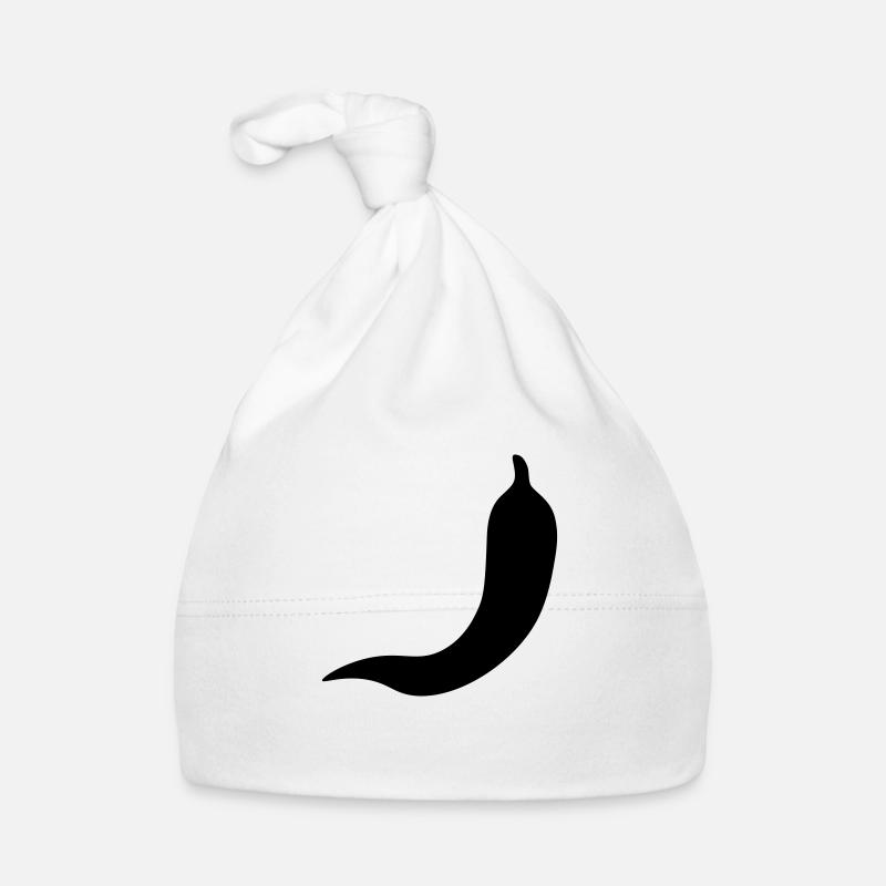 Chilli vector outline - Organic Baby Cap - white