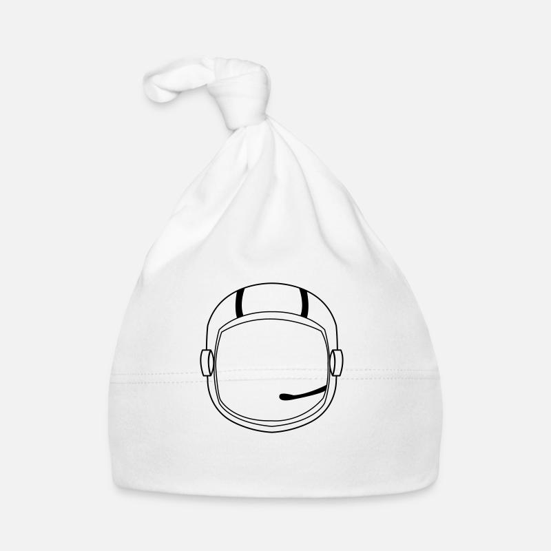astronauten_helm_01 - Baby Bio-Mütze - Weiß