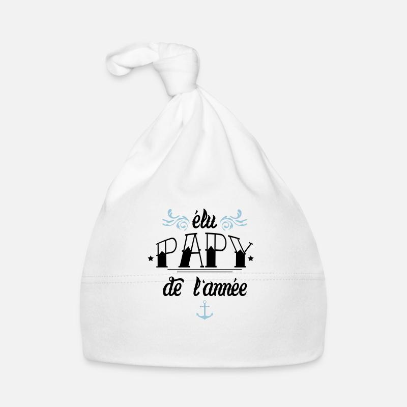 Elu papy de l'année Bonnet bio Bébé