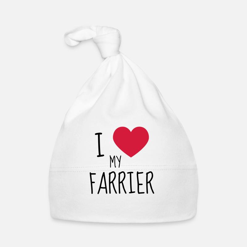 Maréchal-Ferrant / Maréchal ferrant / Métier / Job - Bonnet bio Bébé - blanc