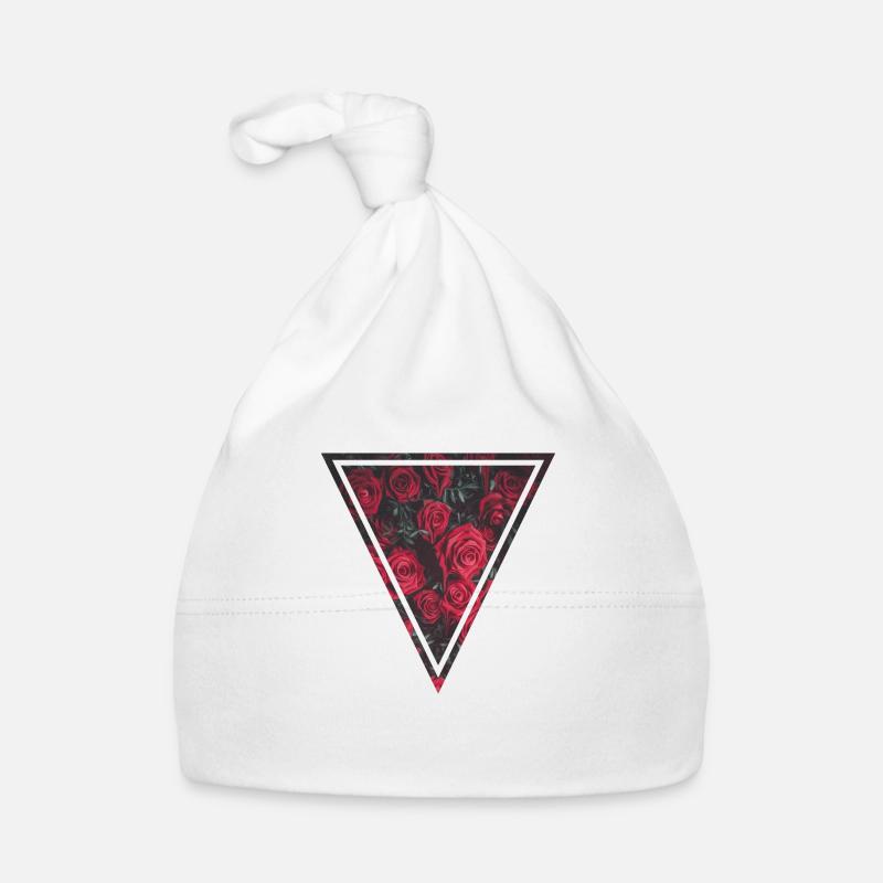 Roses Triangle Organic Baby Cap