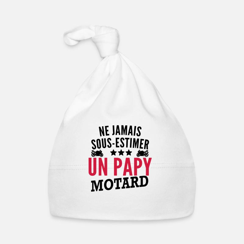 ne jamais sous estimer un papy motard Bonnet bio Bébé