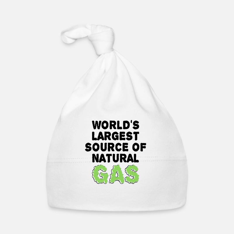 World's largest source of gas Funny saying Organic Baby Cap