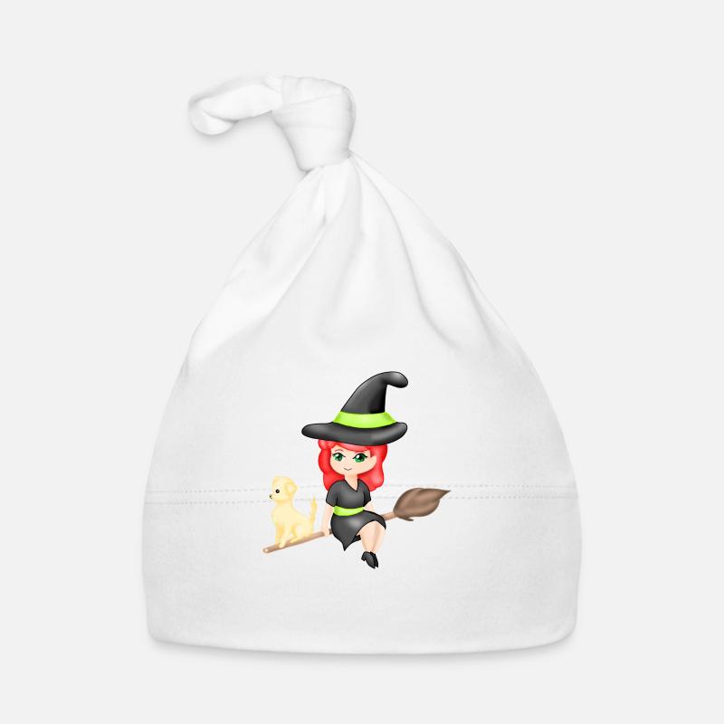 Chibi Witch avec son chien Bonnet bio Bébé