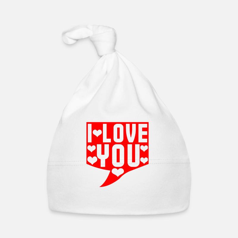 Ich liebe dich Bubble Talk Geschenk Paar Baby Bio-Mütze