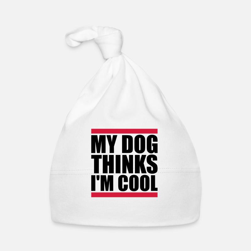 Dog thinks in the cool Organic Baby Cap