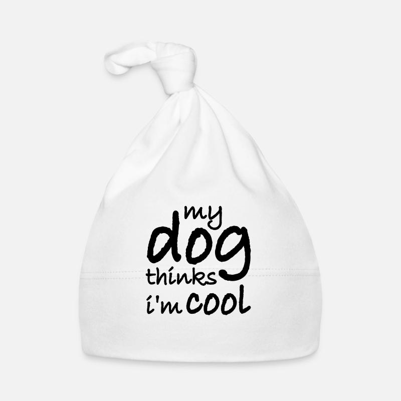 Dog thinks in the cool Organic Baby Cap