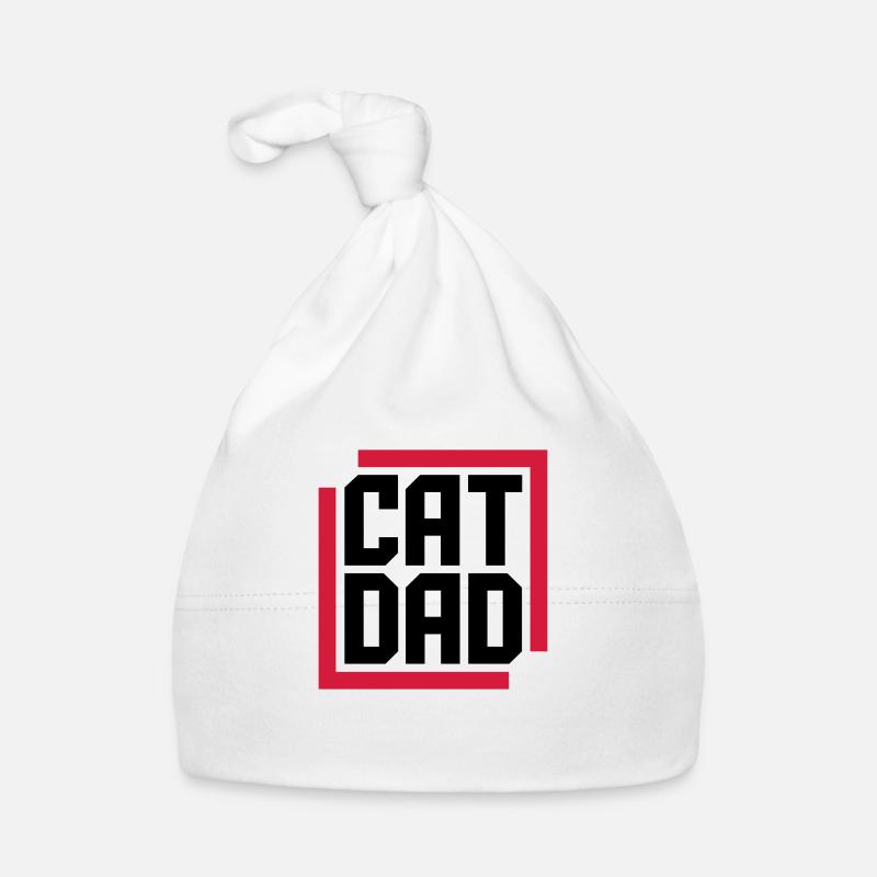 Conception du logo Cat Dad Bonnet bio Bébé