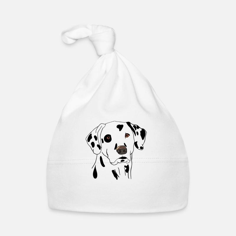 Dalmate - Bonnet bio Bébé - blanc