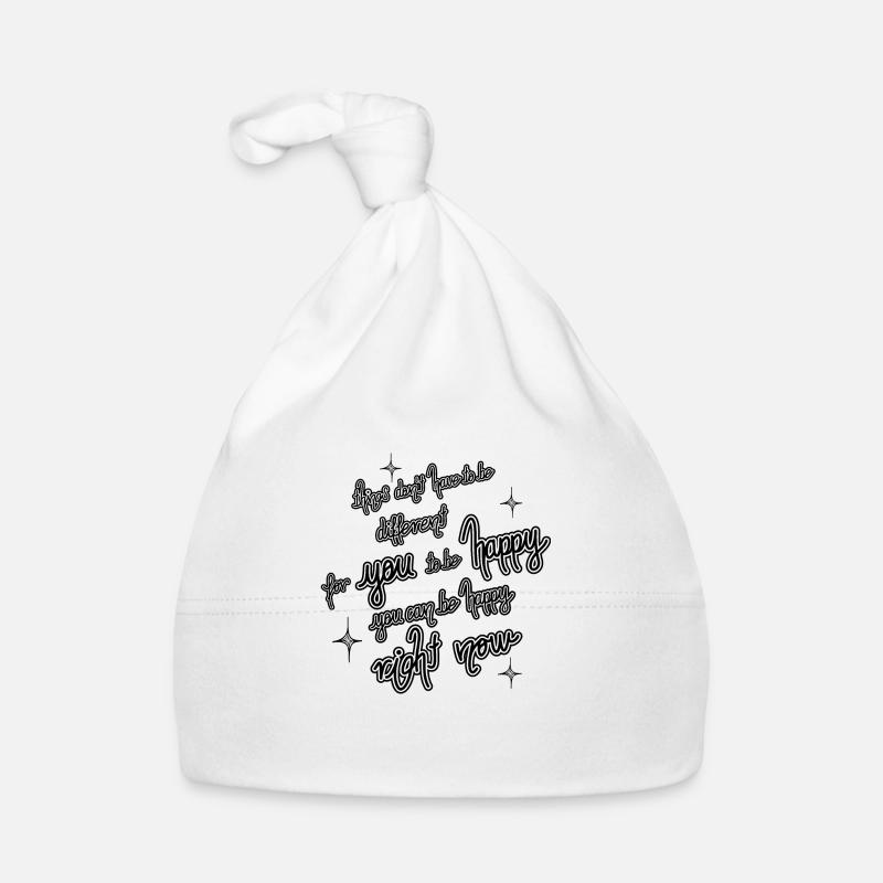 Happiness right now - Glück ist ein Mindset, Jetzt Baby Bio-Mütze