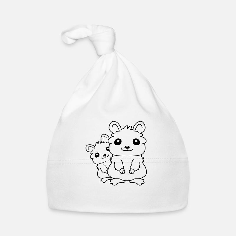 Famille de petits hamsters Bonnet bio Bébé