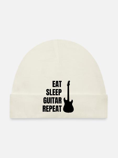 Guitarist Music Band Guitarist Guitar Musician - Organic Baby Cap - white - Front