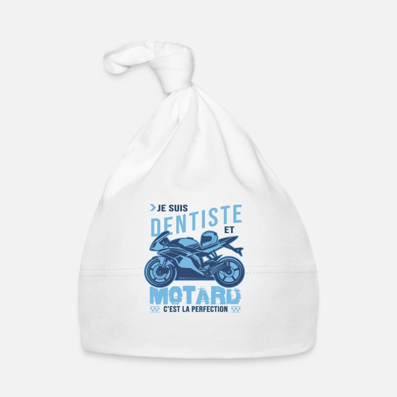 motard parfait dentiste parfait Bonnet bio Bébé