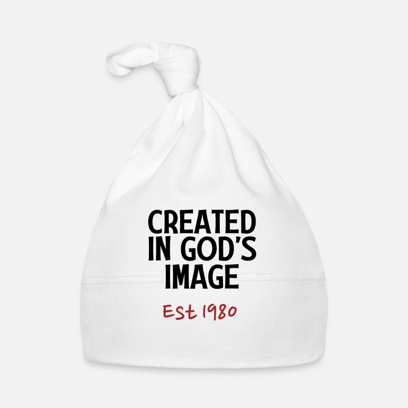 Created in God's Image Est 1980 Organic Baby Cap